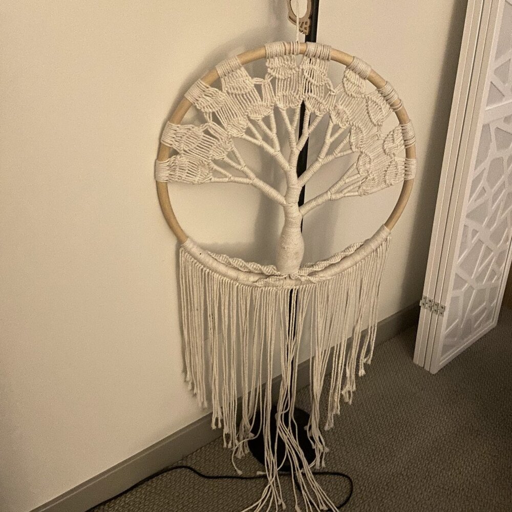 extra large tree of life macrame tapestry